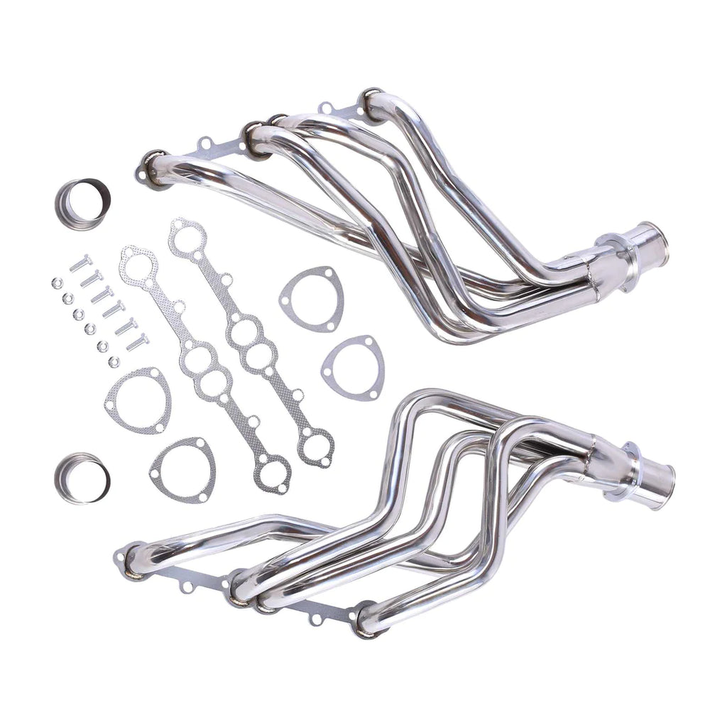 Exhaust Header for 1973-1985 Small Block Chevy GMC Truck Blazer Suburban 1-5/8 2wd/4wd 250/292/307/350/454 4.1L 4.8L 5.0L 5.7L 7.4L