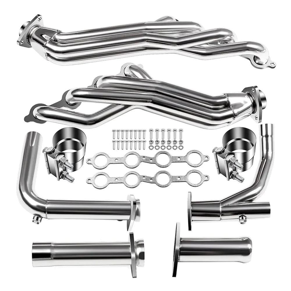 Exhaust Header for 2007-2014 Chevy GMC Sierra 1500/2500/3500 4.8L 5.3L 6.0L 6.2L 2WD