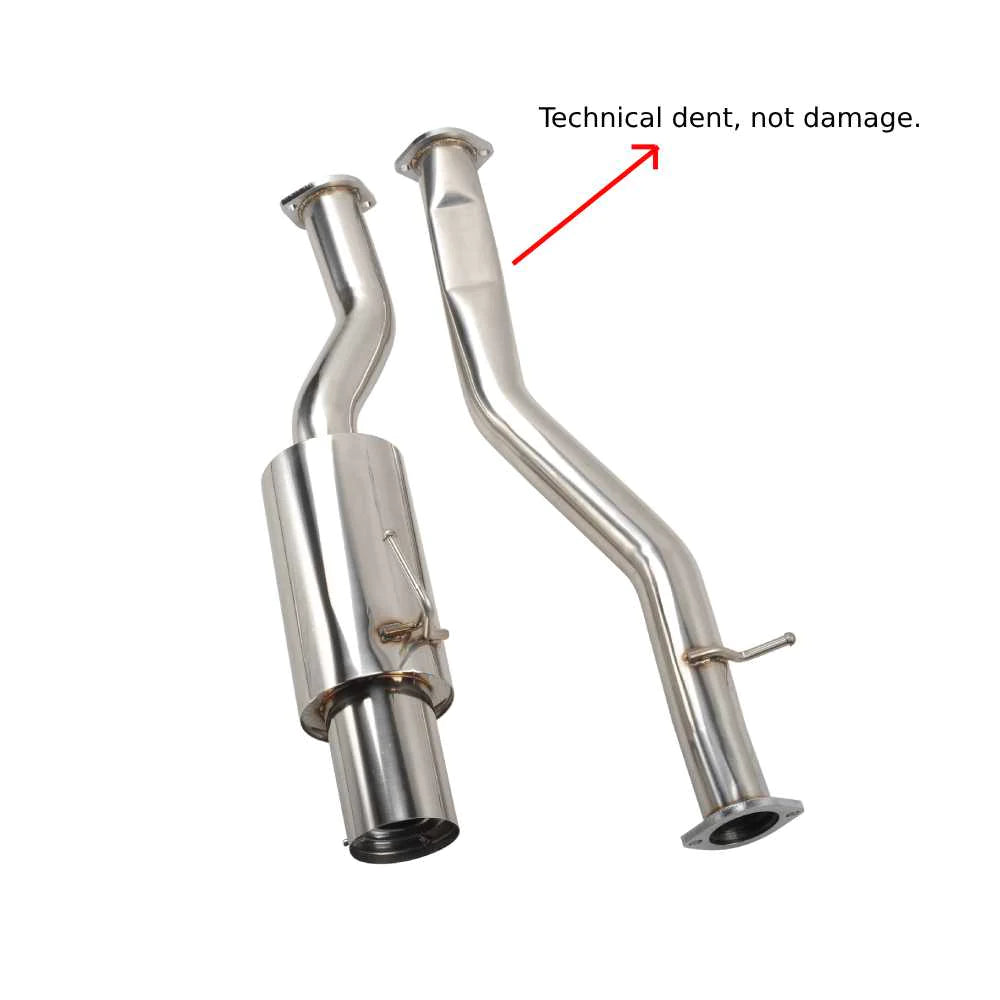 4.5" Single Tip 3" Pipe Catback Exhaust for 2003-2008 Nissan 350Z Infiniti G35