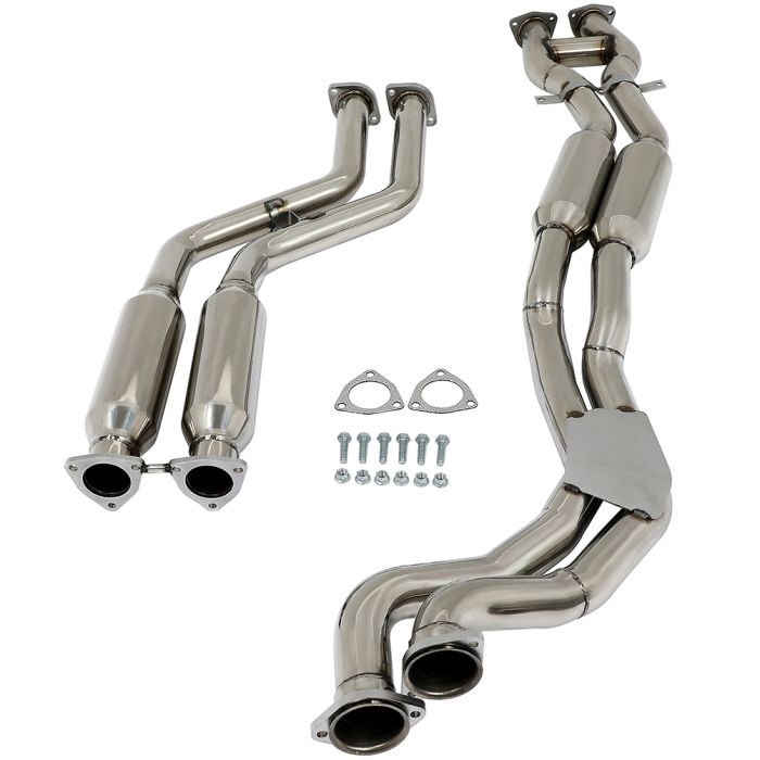 1999,2001,2003-2006 BMW M3 3.2L SS Catback Exhaust System Down Pipe Rounded Front Pipe Muffler