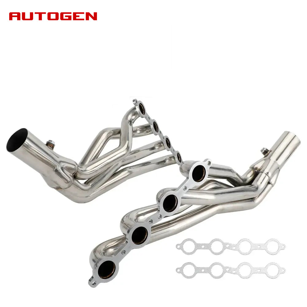 Exhaust Header for 2007-2014 Chevy GMC Sierra 1500/2500/3500 4.8L 5.3L 6.0L 6.2L 2WD